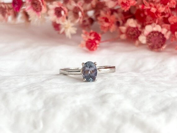 Alexandrite Gemstone Oval Solitaire Sterling Silv… - image 13