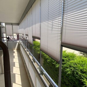 Persiana plisada de arriba a abajo y de abajo a arriba, persiana plisada personalizada, cubierta de ventana moderna imagen 6