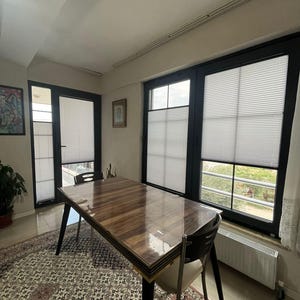 Persiana plisada de arriba a abajo y de abajo a arriba, persiana plisada personalizada, cubierta de ventana moderna imagen 1