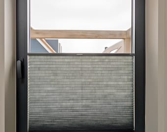 Persiana plisada de arriba a abajo y de abajo a arriba, persiana plisada personalizada, cubierta de ventana moderna