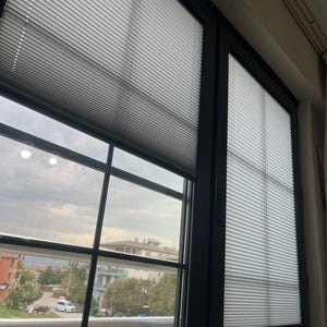 Persiana plisada de arriba a abajo y de abajo a arriba, persiana plisada personalizada, cubierta de ventana moderna imagen 5