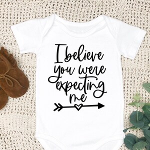 Je croyais que vous m&#39;attendiez | Combi-short amusant pour bébé | Cache-couche personnalisé pour bébé | Body bébé amusant | Cadeau baby shower |