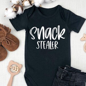 Snack Stealer / Funny Romper Baby Funny Onesie / Custom Baby Onesie / Funny Baby Body / Baby Shower Gift /