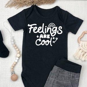Feelings Are Cool / Funny Romper Baby Funny Onesie / Custom Baby Onesie / Funny Baby Bodysuit / Baby Shower Gift /