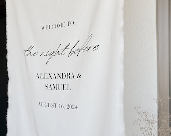 The Night Before Wedding Welcome Sign Template, Wedding Rehearsal Dinner Welcome Sign, Rehearsal Dinner Welcome Sign