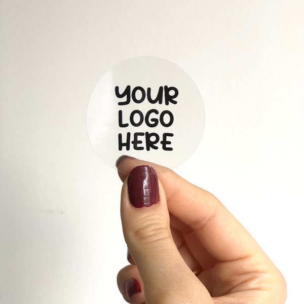 Transparent Round Labels | Custom Round Business Logo | Personalized Sticker | Business Labels | Cheapest price | Bulk Stickers