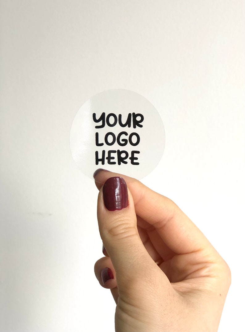 Round Stickers Custom Round Business Logo Personalized Sticker Business