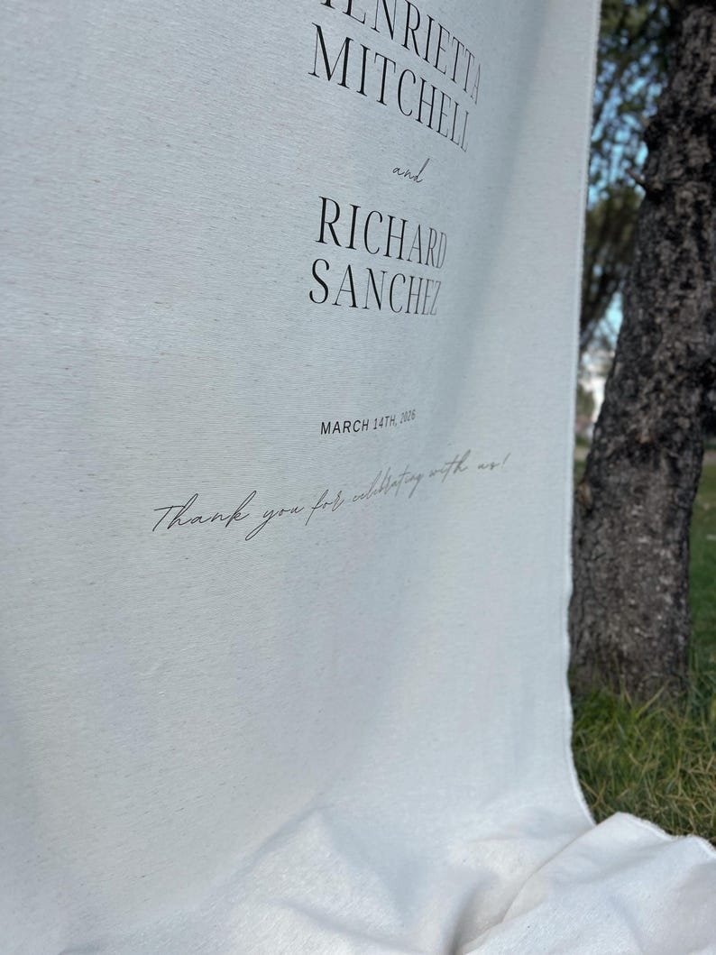 Personalized Fabric Wedding Sign | Welcome Sign for Wedding | Custom ...