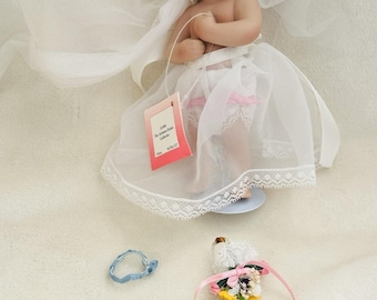 1995 Ashton Drake Calendar Babies - JUNE - June Bride with bouquet Collectible