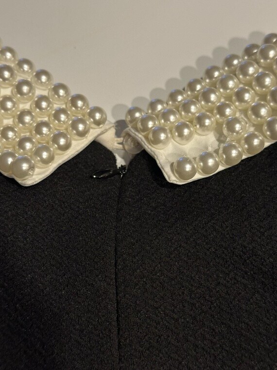 Betsey Johnson Black A-line Dress Pearl Beaded Collar Size 8 Old Money Evening - Etsy Betsey Johnson Black A-line Dress Pearl Beaded Collar Size 8 Old Money Evening - Etsy