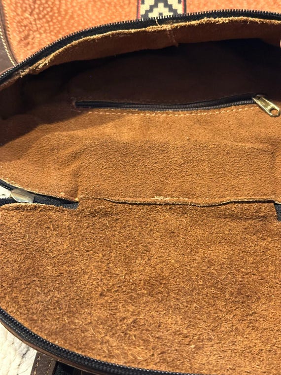 Vintage Leather Backpack Shoulder Bag Rucksack Convertible 