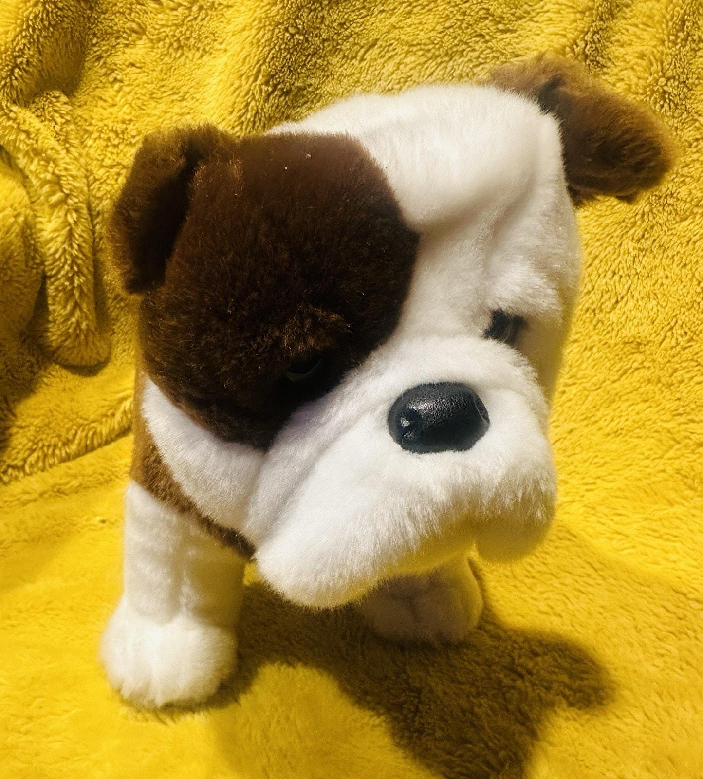 Vintage plush bulldog - Etsy 日本