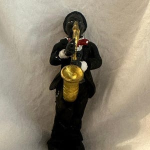 Black Jazz Figurine - Etsy