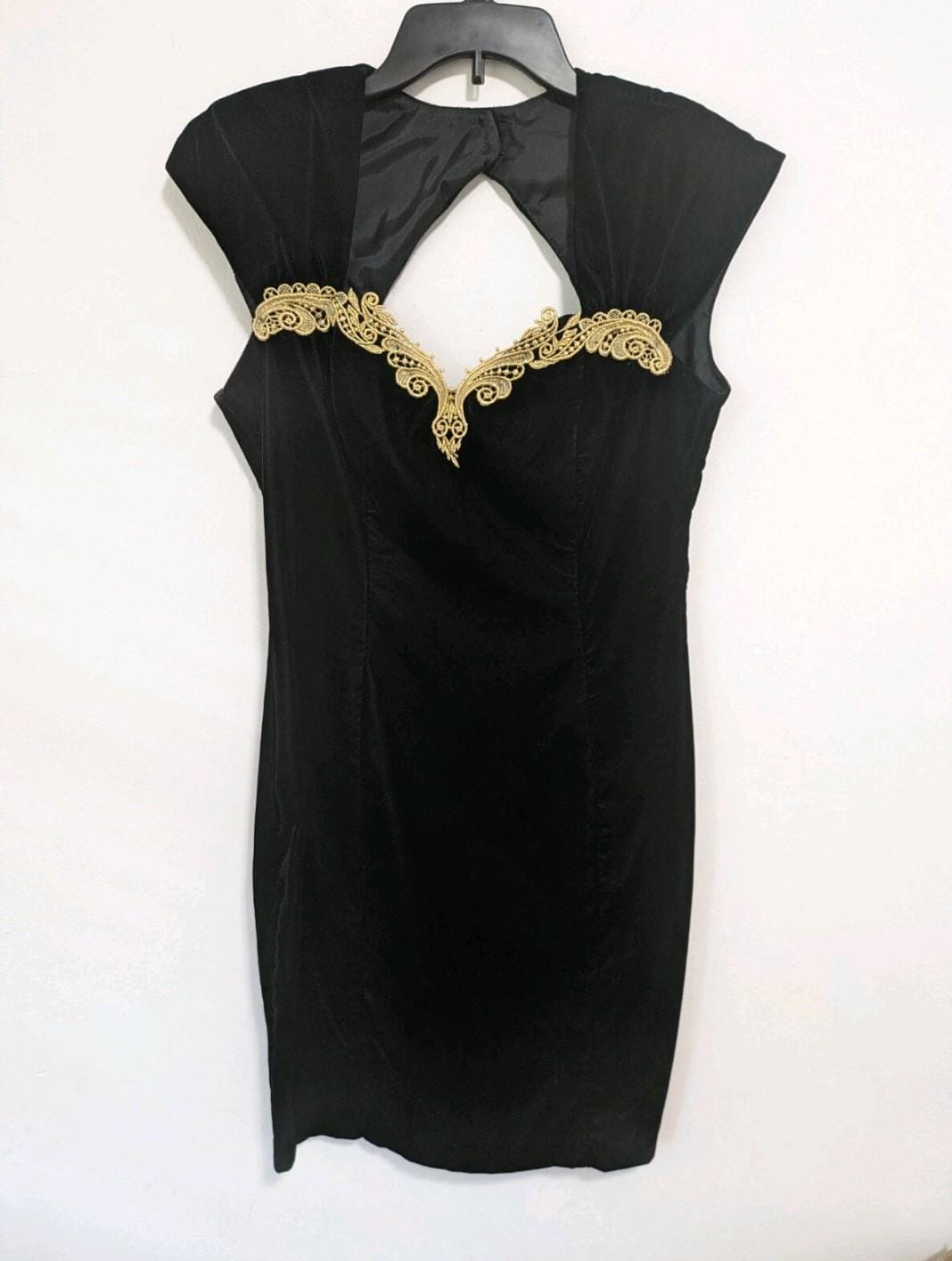golden flower dress The Lucetta Dress in Gold Baroque Floral 0-0 / Gold Baroque Floral main image 0
