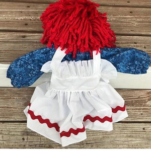 Handmade Raggedy Ann Costume: Crochet Wig, Dress & Apron