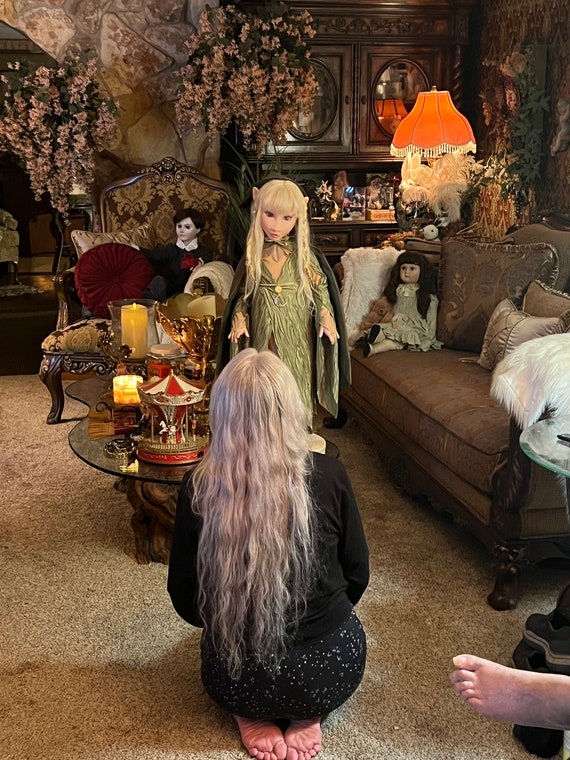 Gelfling Kira Custom Art Doll 36” Tall. Inspired by Jim Hensons