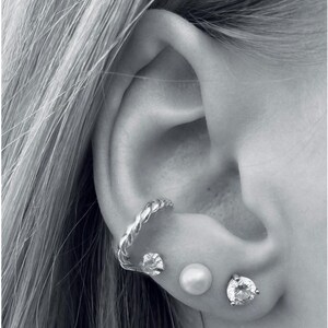 Silver Ear Cuff, Ear Cuff, Silver Cuff No Piercing , Ear Cuff, Sterling Silver Ear Cuff, Silver Earrings, Single Silver Ear Cuff