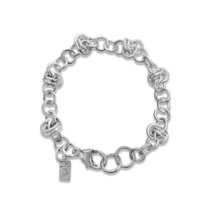 Silver Bracelet for Women, Silver Chain Bracelet, Silver Bracelet, Barrel Weave Bracelet, Sterling Silver Bracelet