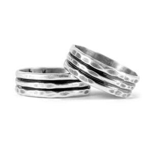 Silver Men&#39;s Ring, Silver Band, Silver Men&#39;s Band, Silver Ring, Silver Wedding band, Ring for Christmas Gift