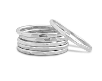 Sterling Silver Textured Stacker Ring, Silver Ring, Stackable Ring, Thin Ring, Stacking Rings, Rings, Silver Ring, Thin Silver Ring
