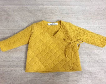 Unisex Quilted Baby Jacket | Handmade to order | 100% organic cotton | Handmade