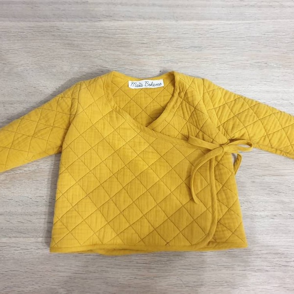 Unisex Quilted Baby Jacket | Handmade to order | 100% organic cotton | Handmade