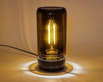 CAPSULE Lamp -- Handmade from Repurposed Glass