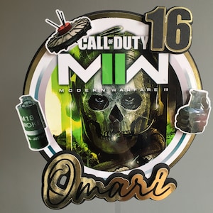 Gepersonaliseerde Call of Duty COD-geïnspireerde taarttopper