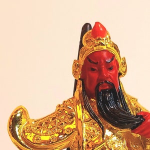 Guan Di Kuan Kong Chinese Statue Ti Yu Saint Statue Red Buddha New Year Taoist Buddhist Warlord Shango orisha chango Sanfancon Feng Shui