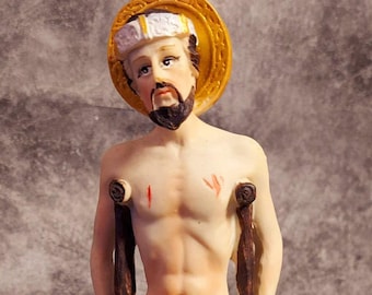 Estatua de San Lázaro Estatuilla de San Lázaro Babalu Aye Omolu Obaluaye estatua de resina orisha católica San Lázaro Sakpata Nana Nanu el viejo estatua