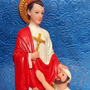 Papa Candelo 8&quot; statue San Carlos Borromeo Estatua mystere Lwa loa Sanze Vodun altar Loa spirit lithographs Dominican vudu Haitian Vodou