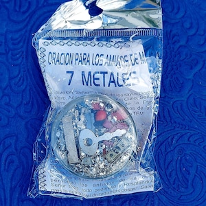 7 Metales para Santeria Cargas Amuletos Osain inshe espiritismo orisha ashe espíritu dibujo palo Kongo Hoodoo Vodou limpieza baño piedra Rayo