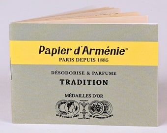 French Incense Paper booklets Papier d&#39;Armenie TRADITION, La ROSE and ARMÉNIE French Incense Paper Booklet original 3 fragrances Paris which