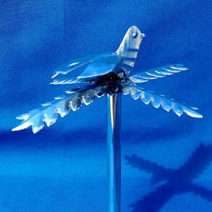 Iroko Staff Osun Metal tree with Bird for Orisha Iroco deity palo Igui Ceiba Kapok Silk Cotton If a Yembo Agidai Babalu Oddua Ochanla Osain