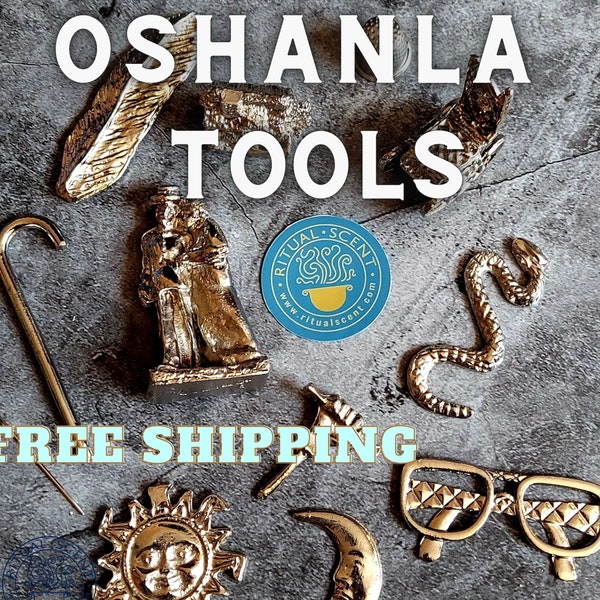 Oshanla silver metal orisha tools herramientas de Oshanla - Orisanla - Ochanla oxala Orisha funfun ocha santeria Obatala orisa oddua ifa