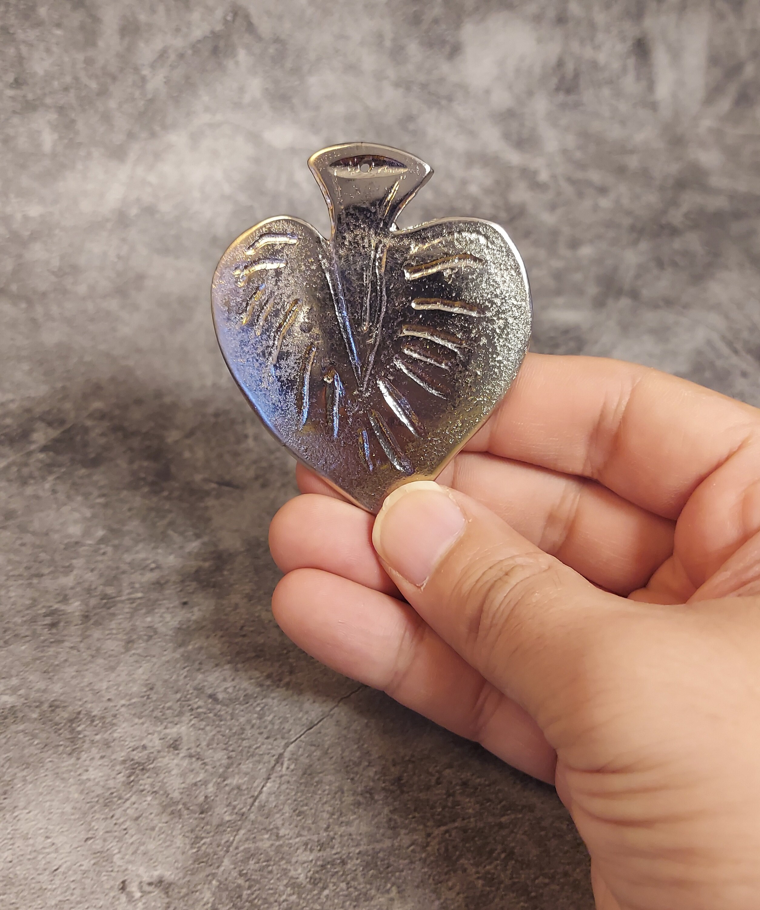 Adimu Silver Metal Heart Okan Adimu Ebo Ita Lucumi Santeria Orisha - Etsy
