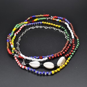 Colar Palo Colar Bandera Colar bandeira para Nkisi Mayombe, Palero Monte Kongo Congo Colar colar eleke santeria Ifa Bakongo Vodou