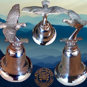 Obatala Bell sopera Dove Agogo Obbatala Campana Santeria Osha Ifa Orisha Yoruba orisa polished design silver oshanla olefin iyawo tools