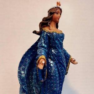 Diosa del Mar Yemaya Statue 8&quot; Sirena Mermaid Figure Blue Ocean Goddess Ocean Olocun orisha olokum lucumi santeria Yemaya Sea Oshun Elegua