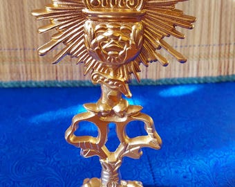 Custodia Santísimo bóveda Crucifijo de oro espiritismo, misa espiritismo mediúmnico, kardec eucaristía santo Jesús iglesia Santo