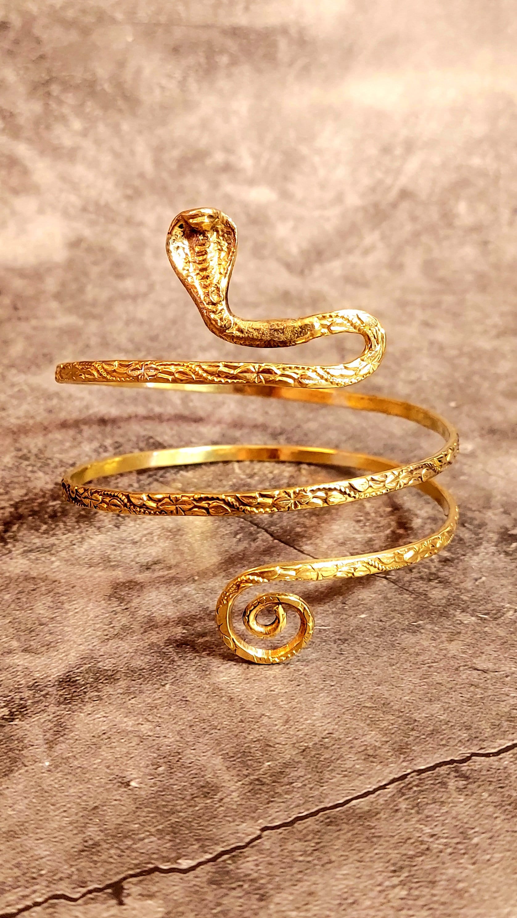 Harry and Henry Bracciale a serpente dorato da donna, gioiello per la