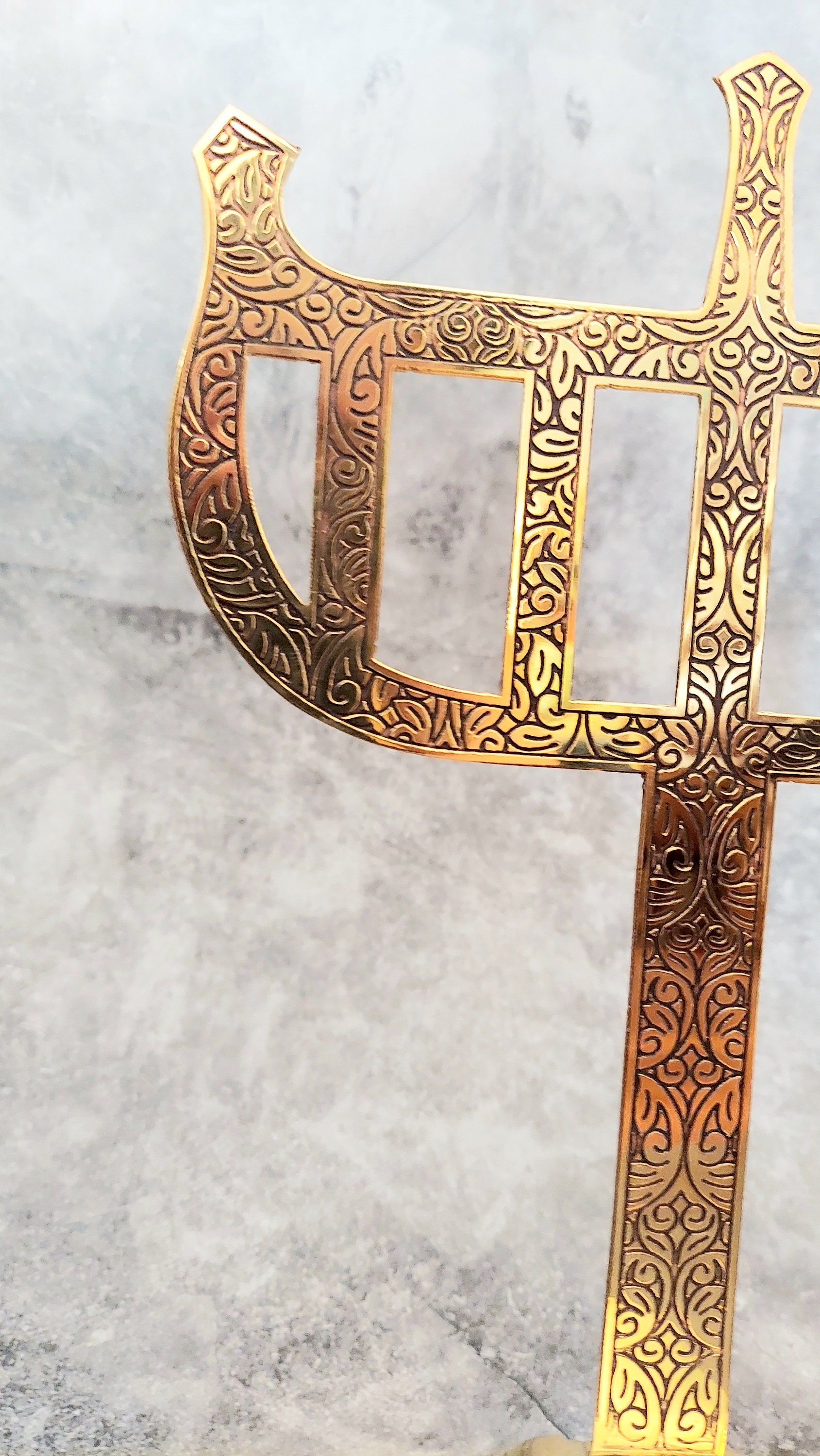 Orisha Ritual Staff Brass Orisha Iroko Staff Ceiba Tempo Loco Orisa Yoruba Lucumi Santeria ...
