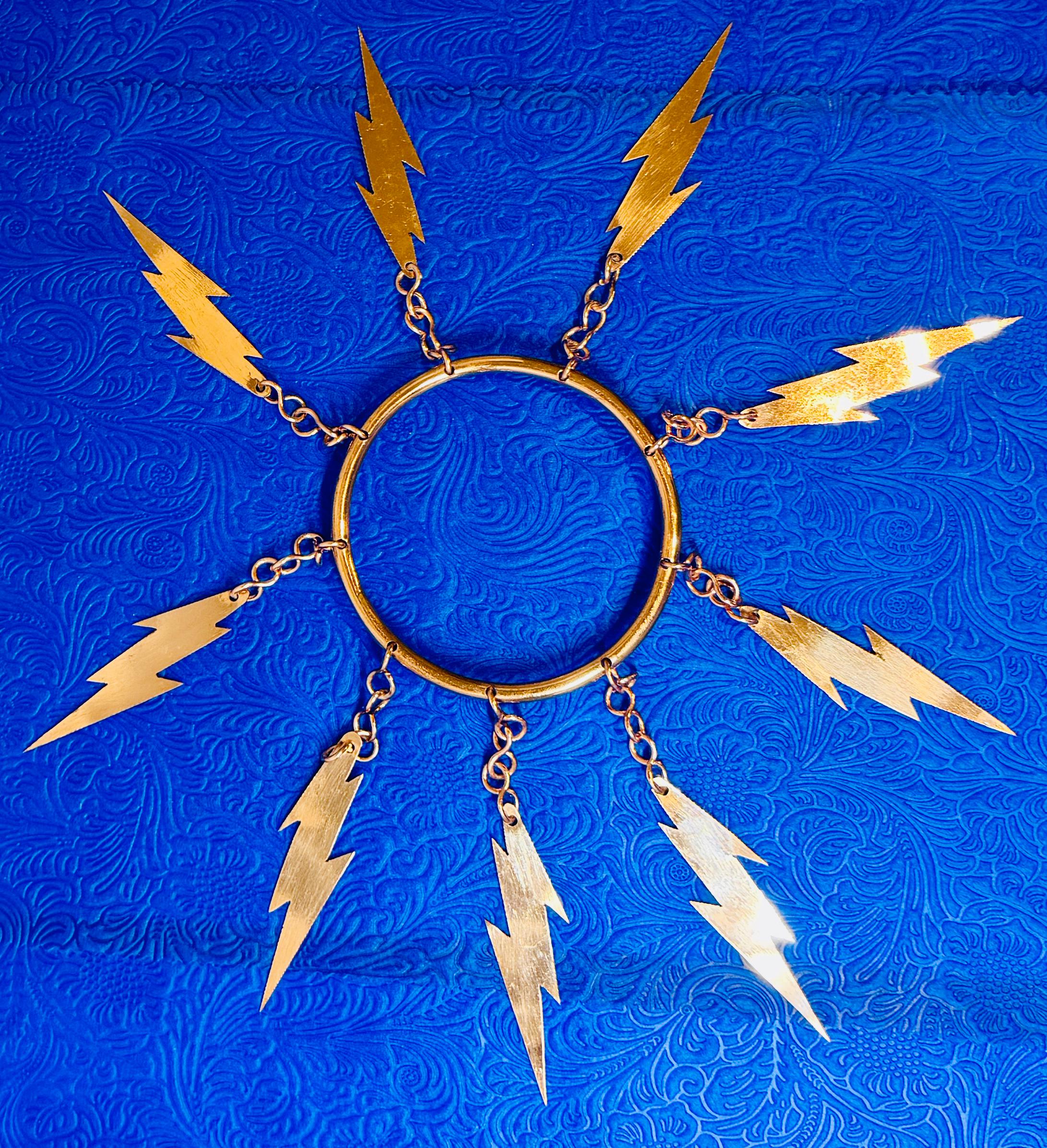 Oya Ayao Lightning Bolts Ring 9 Centella Orisha Iyansan Olla