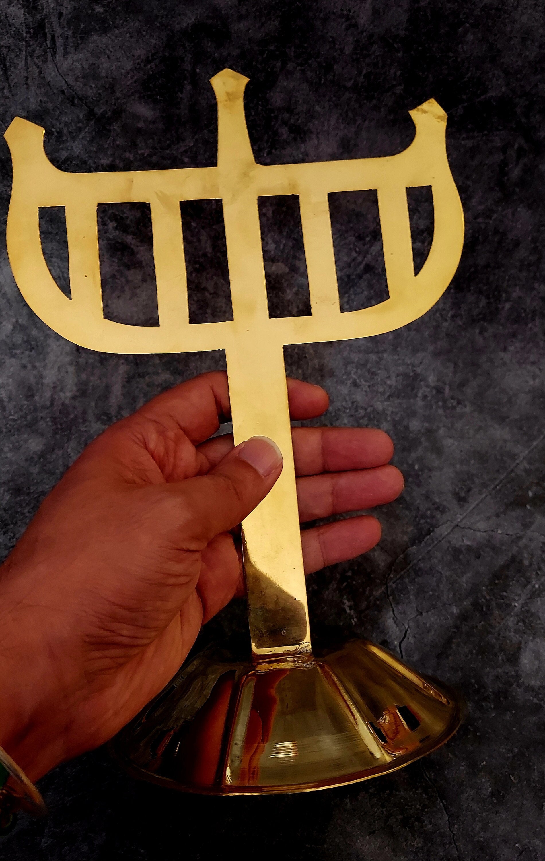 Orisha Ritual Staff Brass Orisha Iroko Staff Ceiba Tempo Loco Orisa Yoruba Lucumi Santeria ...