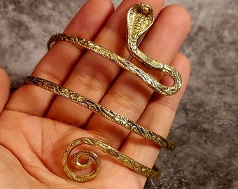 Schlange Ring Armband Messing Manschette Schlange griechischen ägyptischen Cleopatra Göttin Goldmetall Schlange Asp Armband Oshumare Inle Schmuck Manila Nana Armreif