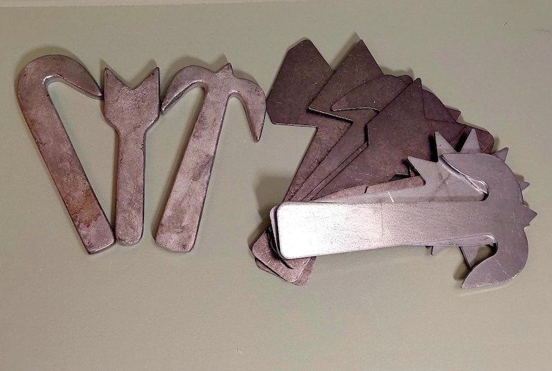 Agayu Tools: 3 or 9 Piece Metal Set Orisha Aganju Argallu Oricha ...