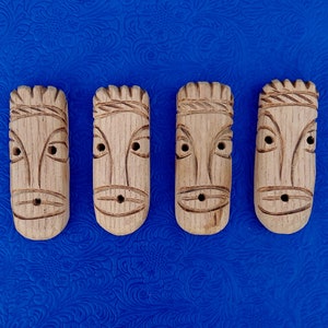 Wooden Masks Oya Yanza Olokun Orisha tool-Herramienta de Ifa orisa Aje Shaluga Yemaya Nana Buruku & Olokun Oya Olocun Odu Osa mascara statue