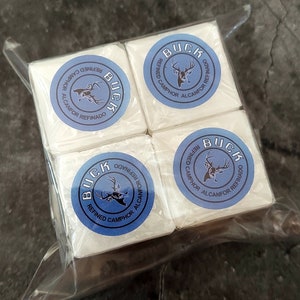 Camphor Alcanfor Blocks for Spiritual Use (4 x 4) Tabletas 100% Natural for Protection, Incense, or Home Cleansing Spiritual home efun añil