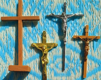 Wooden Cross Crucifix Cruces y Crucifijos for spiritism espiritismo boveda glasses bluing misa spiritual mediumship mass Mediumship saint