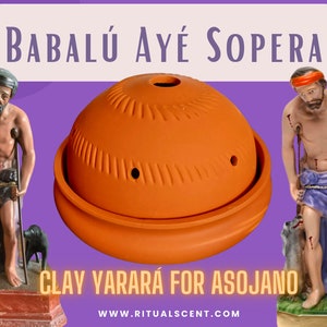 Babalu Aye Sopera - Yarara Asojano - tinaja Dôme Saint-Lazare en argile Arara Santeria Azojano cazuela de barro Benin San Lazaro